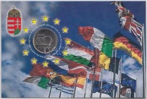 2004. 50Ft "Magyarország az EU tagja" elsőnapi veret sorszámozott emléklapon T:BU