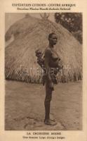 Logo woman with her child, Congo, folklore