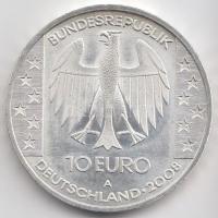 Németország 2008. 10 Ag "Nebrai korong" T:PP Germany 2008. 10 Euro Ag "Nebra skí disk" C:PP