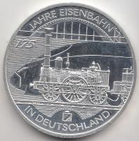 Németország 2010D. 10€ Ag "175 éves a vasút" T:PP
Germany 2010D. 10 Euro Ag &quo...