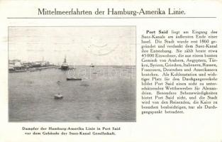 Port Said, Hamburg-Amerika Linie