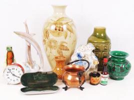 Vegyes bolhapiac tétel, kerámiák, porcelánok, tárgyak