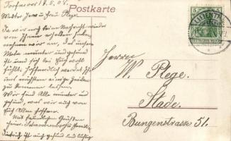 Torfmoor bei Lilienthal (Hannover); Georg Behrens' Gasthof Germania / hotel, floral, Art Nouvea...