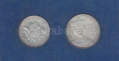 1972. 50Ft Ag + 100Ft Ag "Szt.István" pár T:BU Eredeti plasztiktokban!
Adamo EM38,39