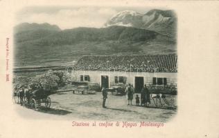 Njegus, stazione al confine di Njegus / border station resthouse (wet damage)