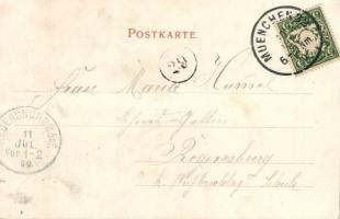 1900 Zur Vermählungsfeier Unser hohes Brautpaar. prinz Rupprecht von Bayern und Herzogin Marie Gabri...