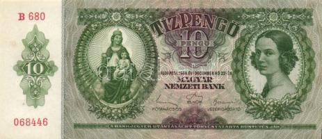 1936. 10P (2x) egymás utáni sorszámmal T:I-