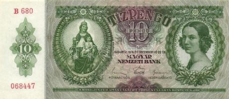 1936. 10P (2x) egymás utáni sorszámmal T:I-
