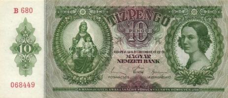 1936. 10P (2x) egymás utáni sorszámmal T:I-