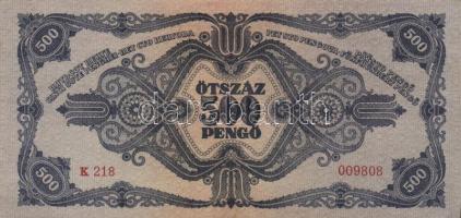 1945. 500P (2x) egymás utáni sorszámmal T:I-,II