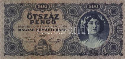 1945. 500P (2x) egymás utáni sorszámmal T:I-,II