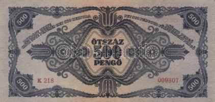1945. 500P (2x) egymás utáni sorszámmal T:I-,II