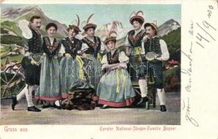 Tiroler National Sänger Familie Bogner / National Tyrolean singers, Bogner family, folklore
