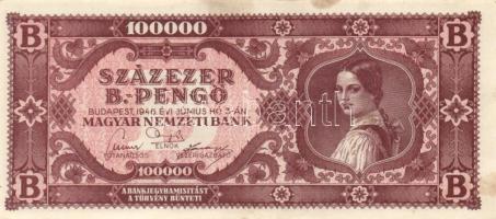 1946. 100.000BP (5x) T:II(hajtatlanok)