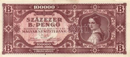 1946. 100.000BP (5x) T:II(hajtatlanok)