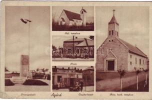 agárd osztott lap postával