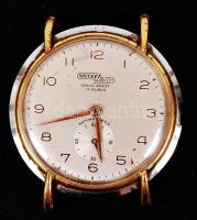 cca 1950 Nicolet Watch mechanikus svájci karóra. Az óra Sebes Gusztáv az Aranycsapat legendás edzőjének tulajdonában volt. Sebes az órát 1952 IX. 20.-án a Svájc ellen játszott barátságos mérkőzés alkalmából kapta a svájci szövetségtől, melyet a hátlapján lévő gravírozás tanúsít. Az óra nem jár, felhúzókoronája hiányzik. /  Nicolet Watch mechanic Swiss watch that was given by the Swiss Footbal Association to Gusztav Sebes, coach of the Hungarian Golden team during a match against Switzerland. 20 9 1952 in Bern. (Does not work)
