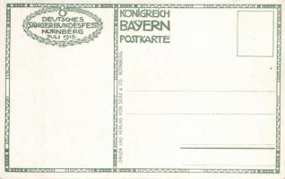 8. Deutsches Sängerbundesfest, Nürnberg / singers festival advertisement s: Hermann Gradl