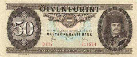 1983. 50Ft (2x) sorszámkövető T:I Adamo F23