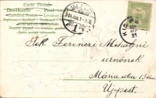 1904 New Year Emb. litho