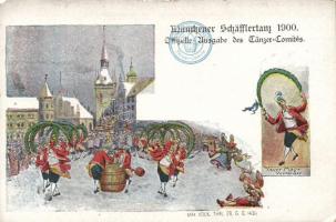 München, Schäfflertanz 1900, Xaver Mayr (small tear)