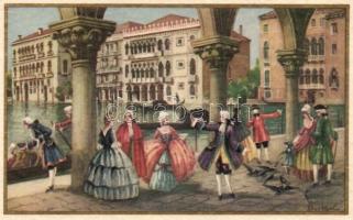 Barocco Veneziano, Palazzo Ca dOro / palace, Italian art postcard s: Bertani