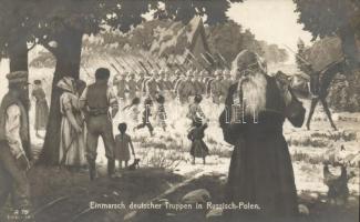 Einmarsch deutscher Truppen in Russisch-Polen / entry of the German troops to Russian-Poland