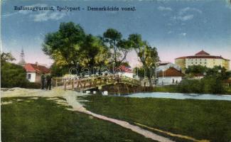 Balassagyarmat Ipoly part, demarkációs vonal (EB)