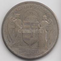 1930. 5P Ag "Horthy-jobbra" T:3 Adamo P8