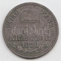 1870KB 10kr Ag "Váltó Pénz" T:2-