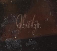 Glotz jelzéssel: Virágcsendélet. Olaj, fa, 40x30cm