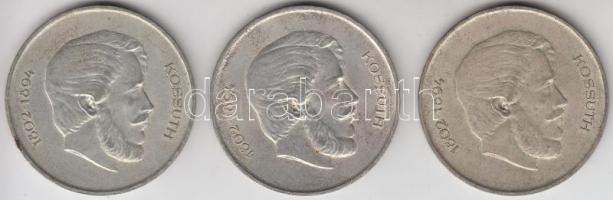 1947. 5Ft Ag "Kossuth" (3x) T:2-