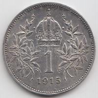 1915. 1K Ag "Ferenc József" T:2 Krause KM#2820