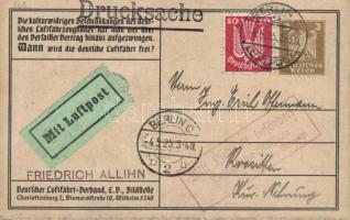 'Wann wird die deutche Luftfarht frei?' Deutscher Luftfahrt-Verband propaganda s: J. Sass