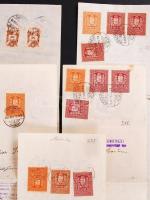 1931-1949 Simontornyai hitelszövetkezet által kiállított 5 db váltó, illetékbélyegekkel