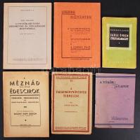 6db mezőgazdasági könyv: Egész évben zöldtakarmány; A török gyapot; A méznád...; A csicsókakutatás... stb.