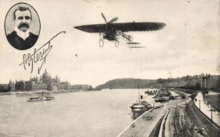 Budapest, Bleriot gépe a Duna felett