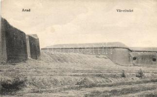 Arad vár / castle, national color ribbon on the backside