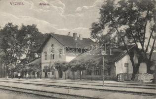 Vecsés, vasútállomás, Herbacsek H. és fia kiadása