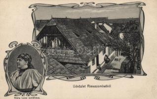 Rimaszombat, Blaha Lujza szülőháza / birth house, Art Nouveau