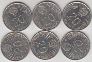 1982-1989. 20Ft (6xklf) T:2 Adamo F10