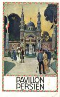 1910 Vienna, Wien; I. Internationale Jagdausstellung, Pavillon Persien / Hunting Expo s: H. Kalmsteiner (cut)