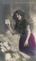 Carmen, playing card, fortune teller