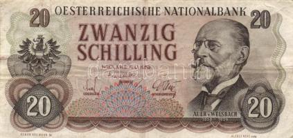 Ausztria 1956. 20Sch T:III Austria 1956. 20 Shilling C:F