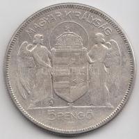 1930. 5P Ag "Horthy-jobbra" T:3 Adamo P8