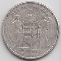 1930. 5P Ag "Horthy-jobbra" T:3 Adamo P8