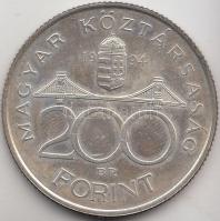 1994. 200Ft Ag "Deák" T:2
Adamo F13.1