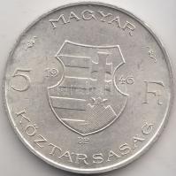 1946. 5Ft Ag "vastag Kossuth" T:2-
Adamo F8