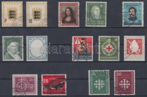 14 db bélyeg, közte sorokkal, 14 diff. stamps, with sets