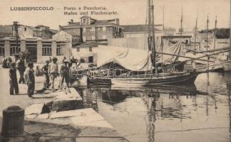 Mali Losinj, Lussinpiccolo; port, fish market
